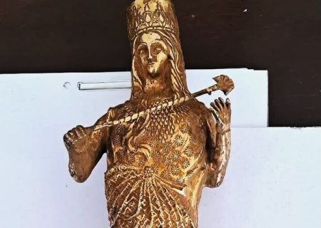یک قطعه مجسمه شبه طلا در شهرستان مراغه کشف شد