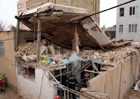 حادثه انفجار گاز در شهرک ارم تبریز یک فوتی به جا گذاشت